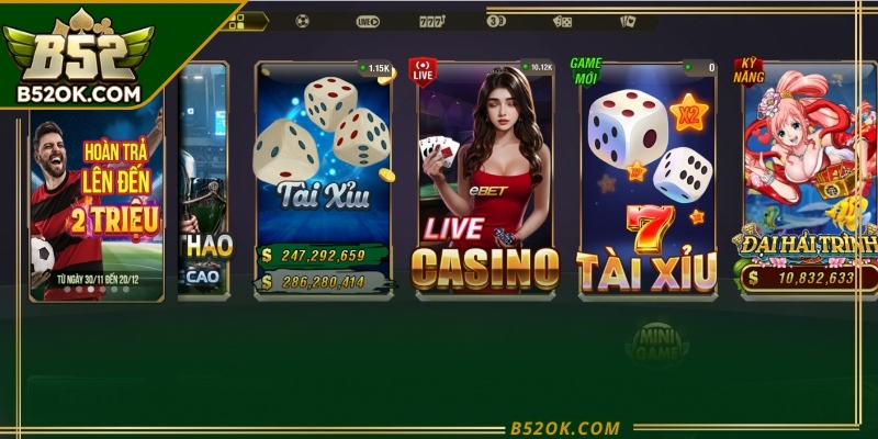 B52 là cổng game uy tín, an toán 2026