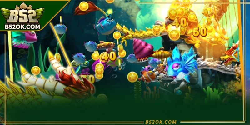 Nhiều phòng bắn cá long vương với mức xu và độ khó khác nhau